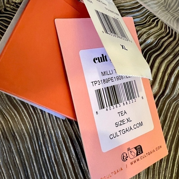 Cult Gaia Women's Milli Sweetheart-neck Pleated Top - XL - Picture 5 of 6